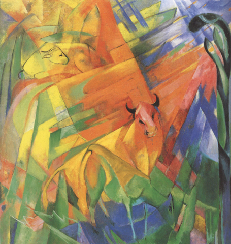 Franz Marc Animals in Landscape (mk34)